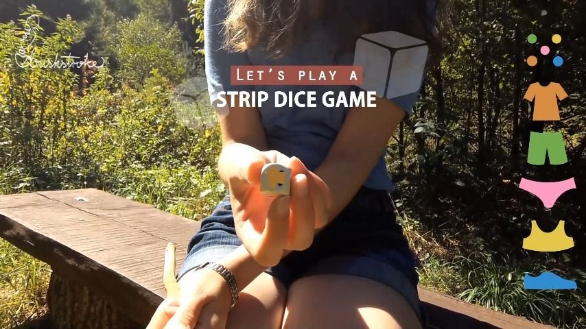 Playing a Strip Dice Game on a trail