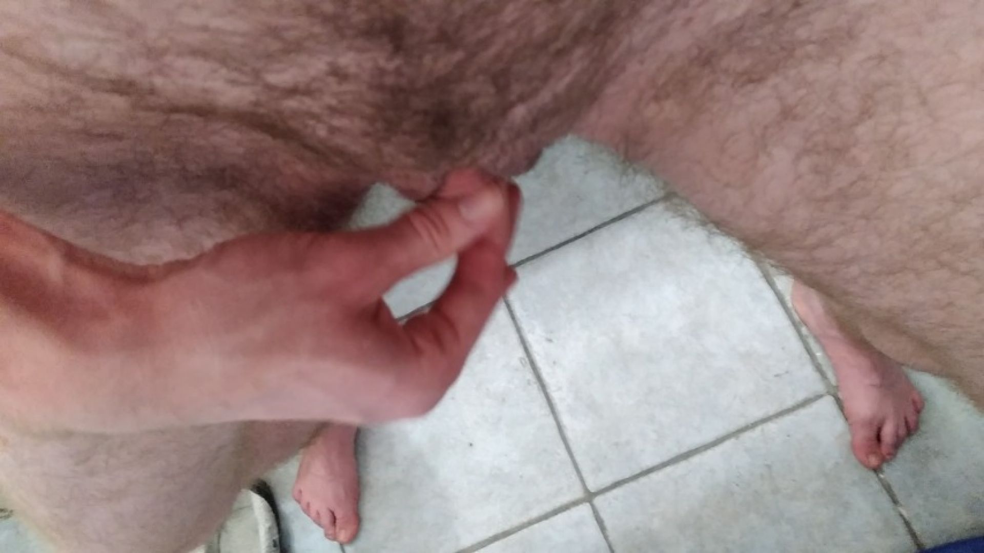 Jerking Off Large FTM Cock