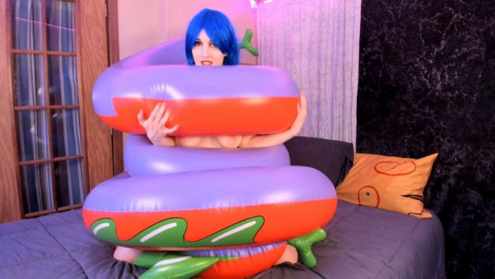 Blue Hair &amp; Inflatable Serpent