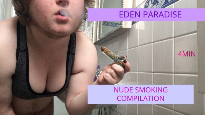 topless/nude smoking compilation