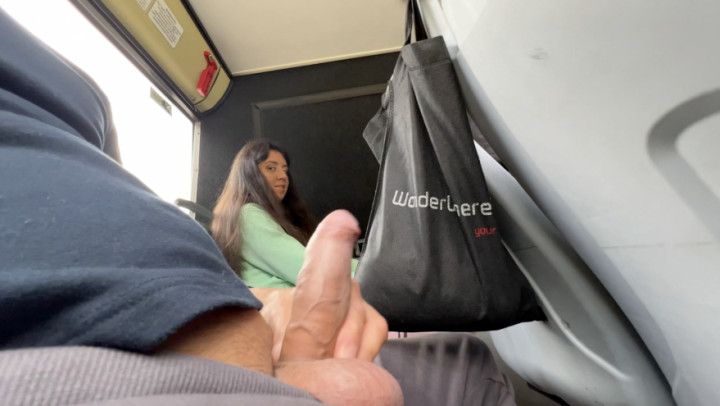 Risky Public Blowjob in Bus with real People