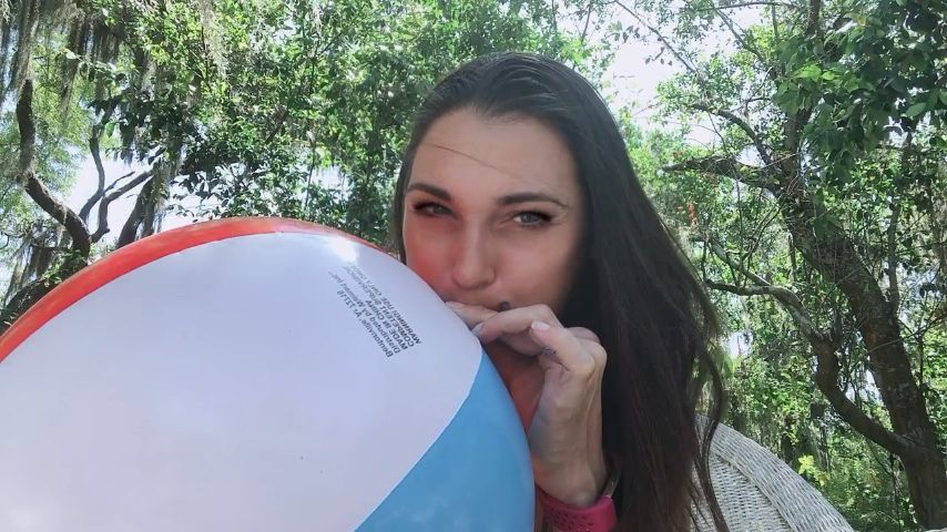 Blowing Up A Beach Ball