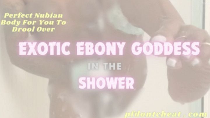 Exotic Ebony Goddess In The Shower