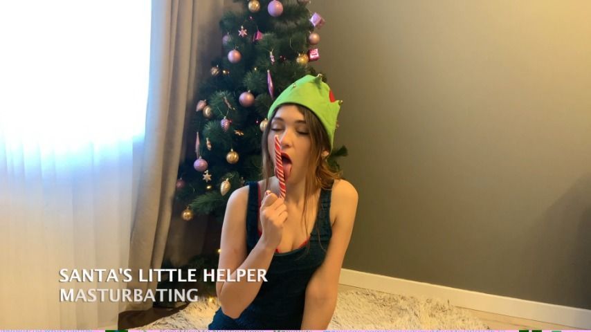 Santa's little helper masturbating