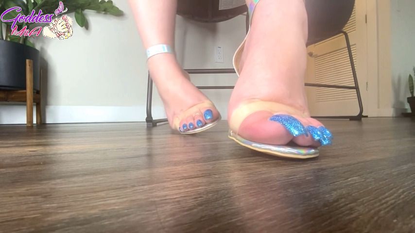 Sparkly Blue Toes Tease You - JOI