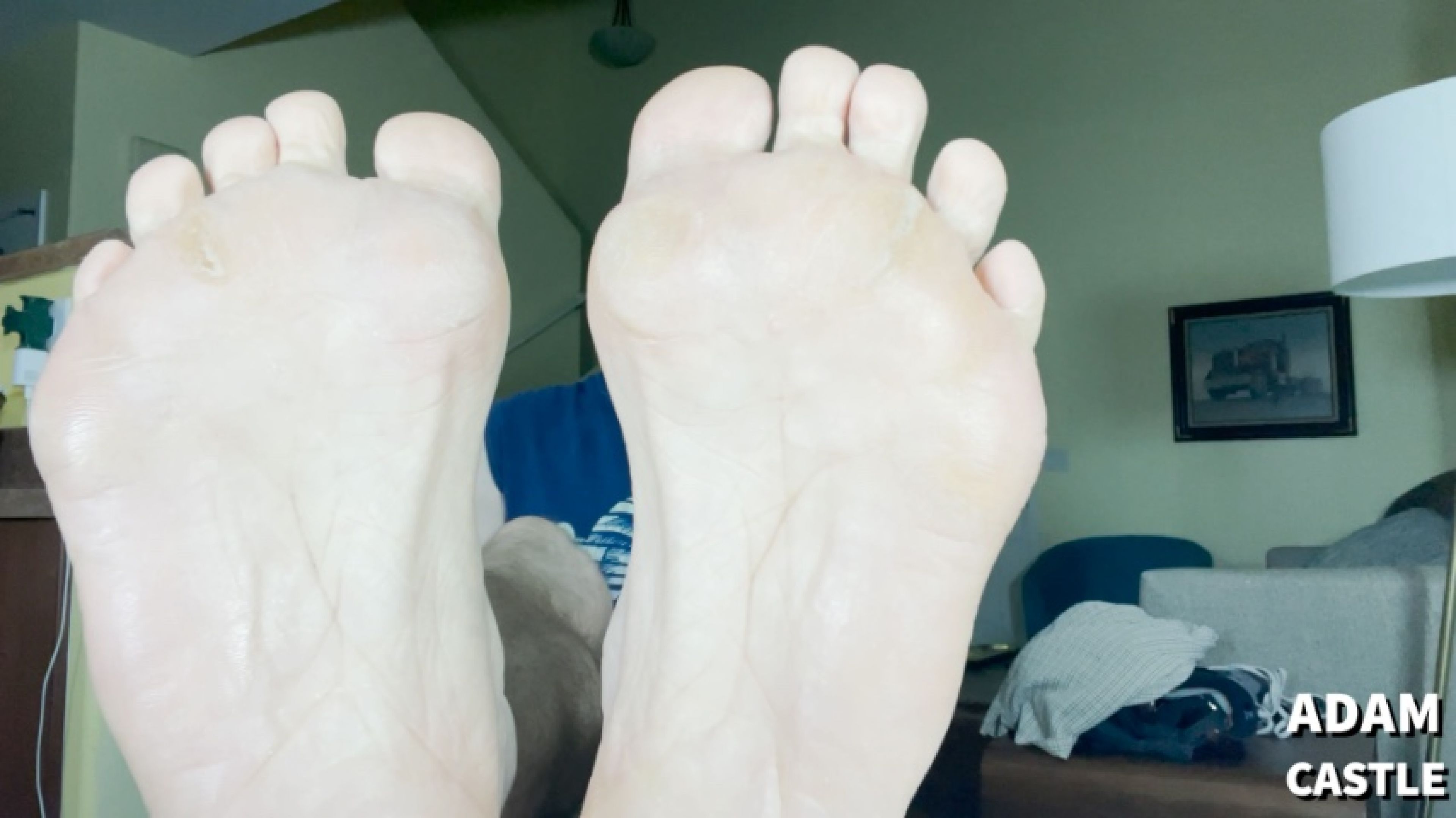 Sole Worship On Table POV