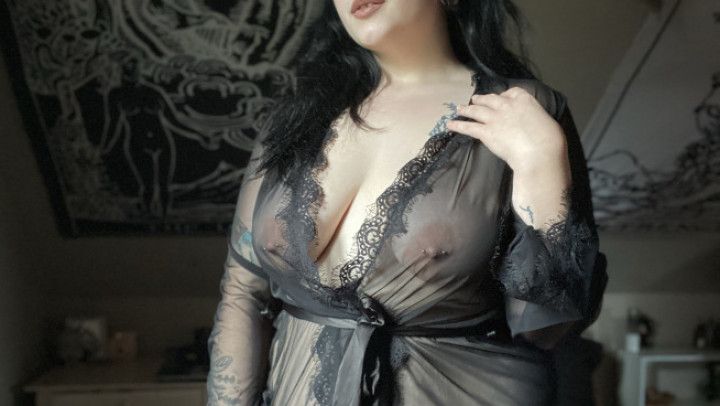 BBW Mommy Lingerie Try-On