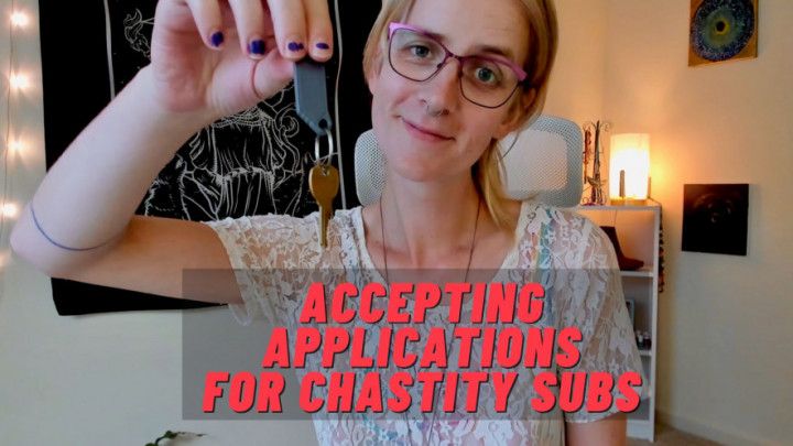 Keyholder accepting chastity application