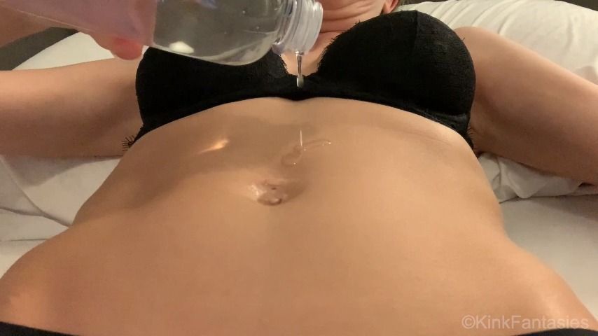 Rubbing Oil on my Belly