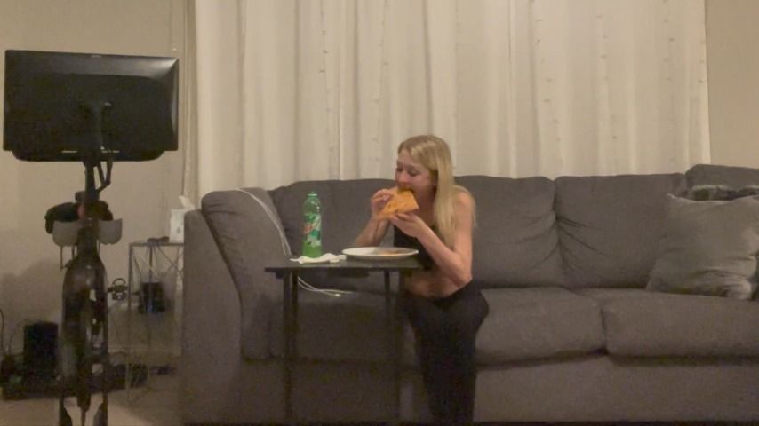 Eating Pizza April 12 2022