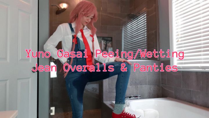 Yuno Gasai Peeing/Wetting Jean Overalls &amp; Panties