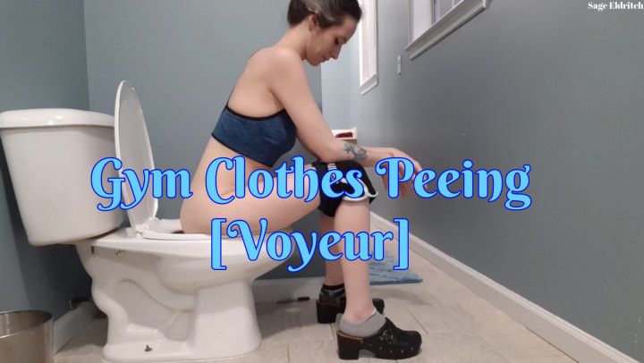 Gym Clothes Peeing [Voyeur