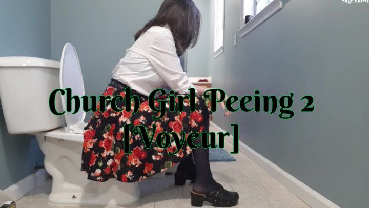 Church Girl Peeing 2 [Voyeur