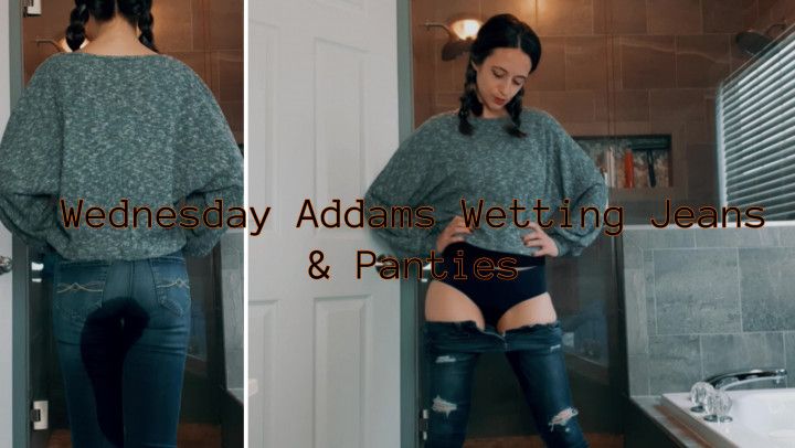 Wednesday Addams Wetting Jeans &amp; Panties