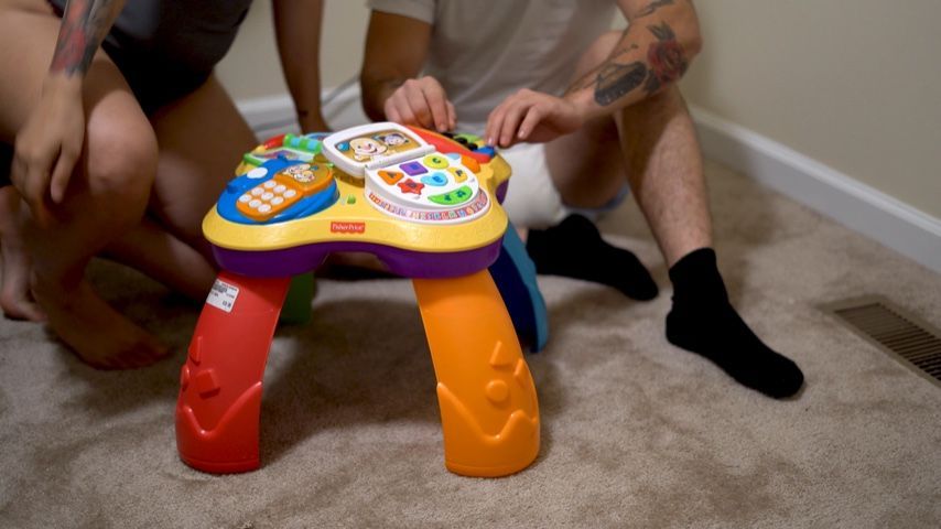 Playtime to hand job after diaper check