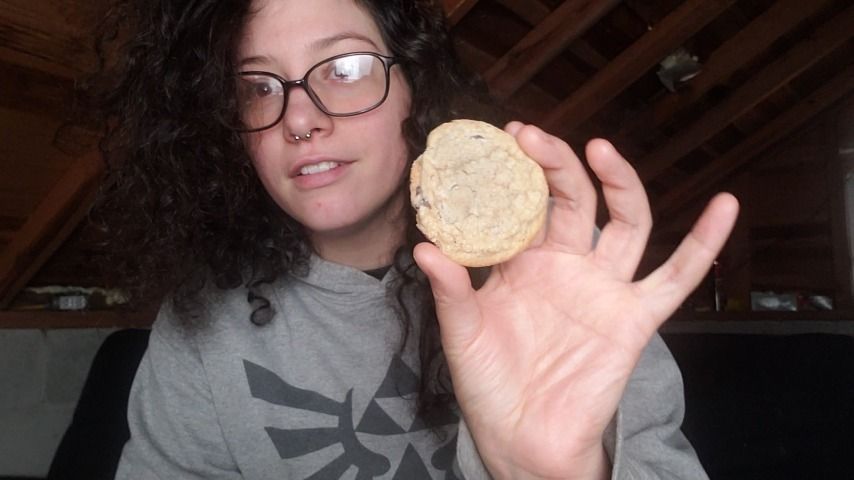 Eating Homemade Cookies