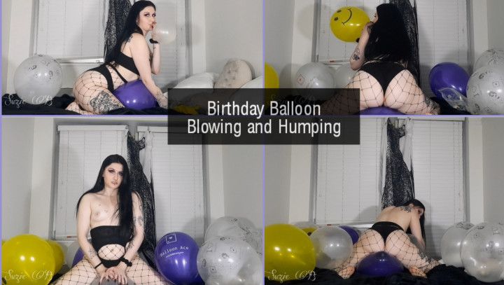 Birthday Balloon Blowing and Humping