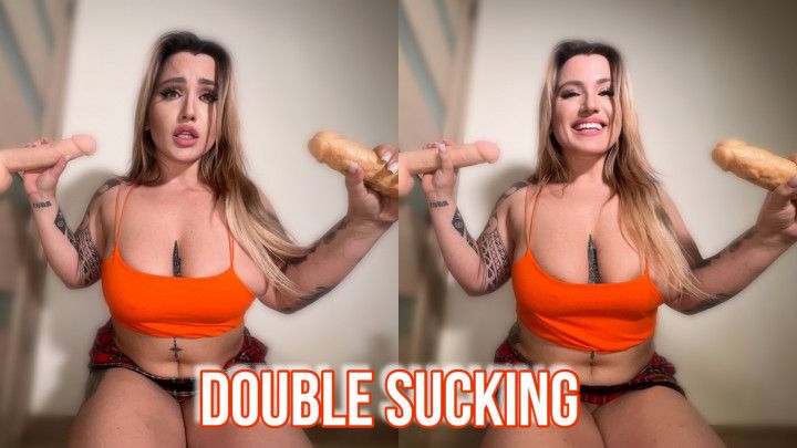 Slutty Double Blowjob