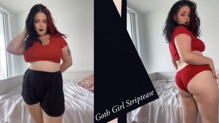 Goth Girl Striptease