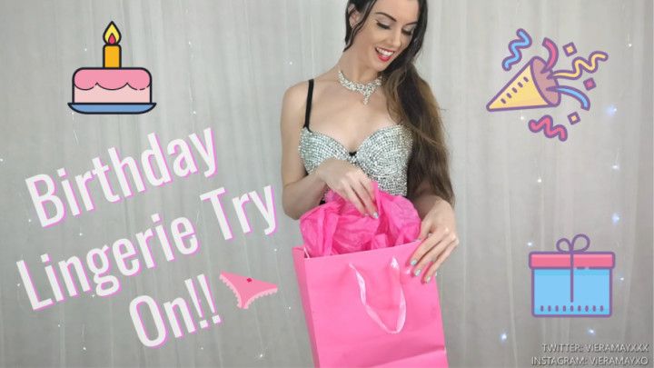 Birthday Lingerie Try On- JOI