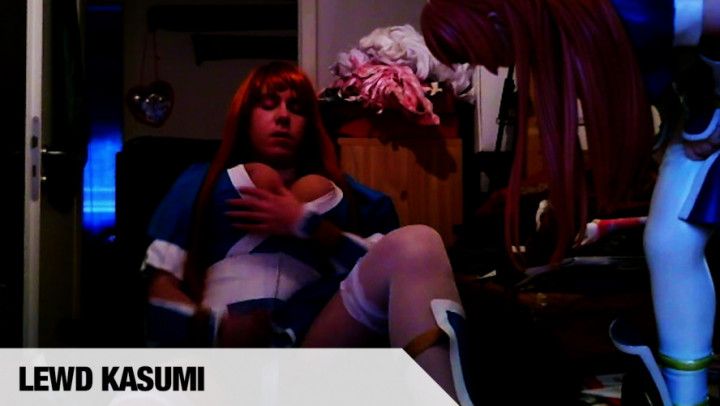 Kasumi cums all over herself