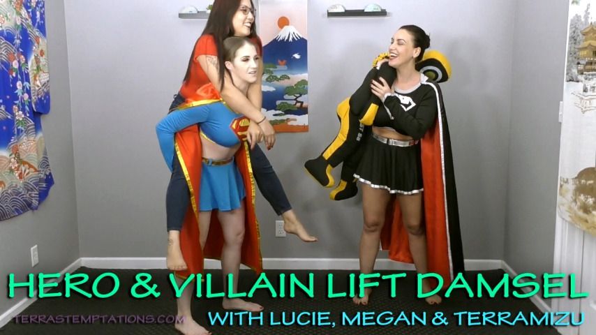 Hero &amp; villain lift damsel