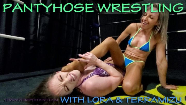 Pantyhose Wrestling - Lora Cross &amp; Terra