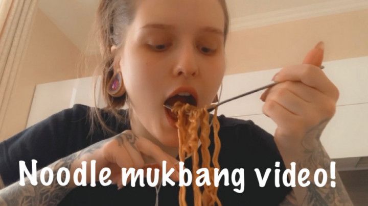 My first noodle mukbang video