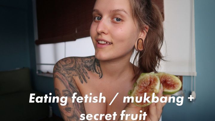 Eating figs topless mukbang