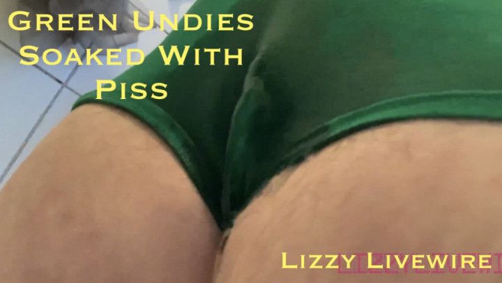 Green Undies Get Soaked With Piss