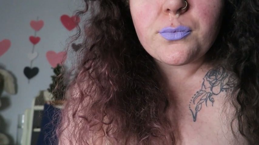 Purple Lipstick Sneezing