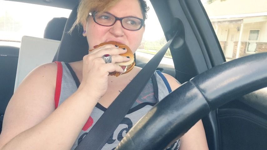 eating mcdonalds In my car