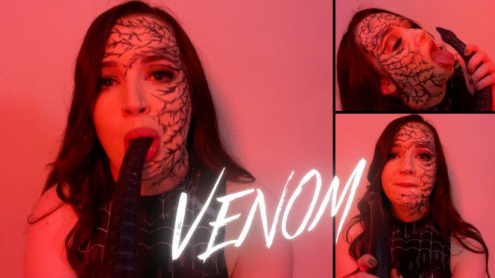 Venom: Facial Destruction + Cumshots from Tentacle Dildo