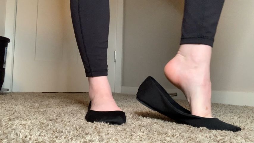 Black flats after work