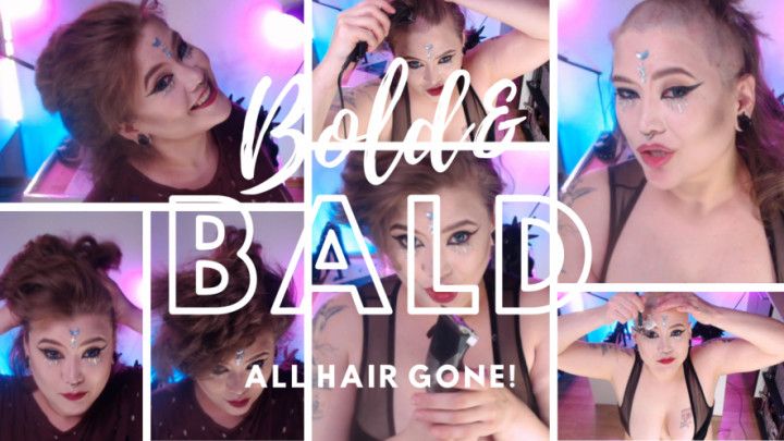 Bold&amp;Bald 2-shaving my head and eyebrows