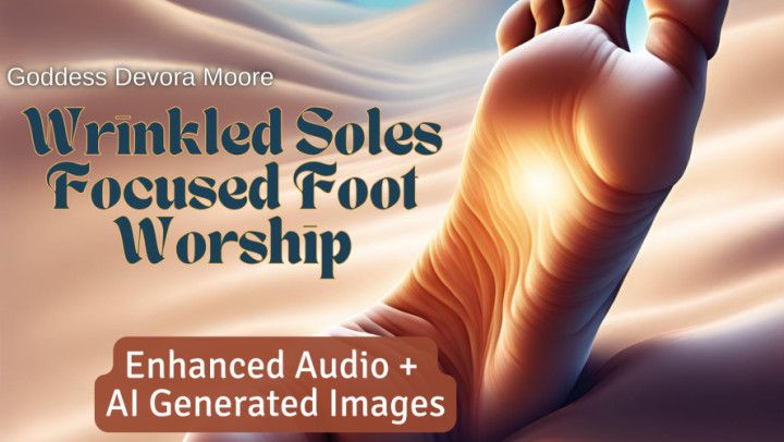 Wrinkled Soles Focused Foot Worship Audio with AI Images