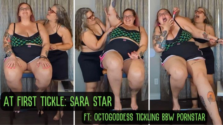 At First Tickle: OctoGoddess Tickling BBW Pornstar Sara Star