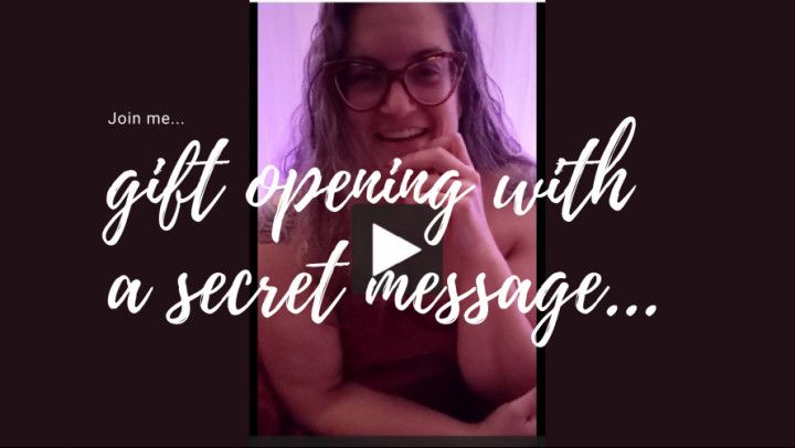 Gift Opening with Secret Message