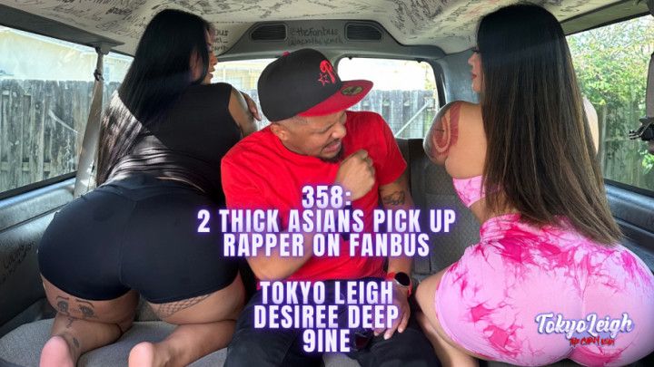 358: Two Of The Thickest Asians Fuck a Fan on Fan Bus