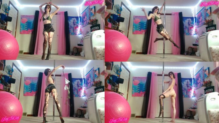 Pole Dance Strip Tease Session Quiet Metal Gear Cosplay