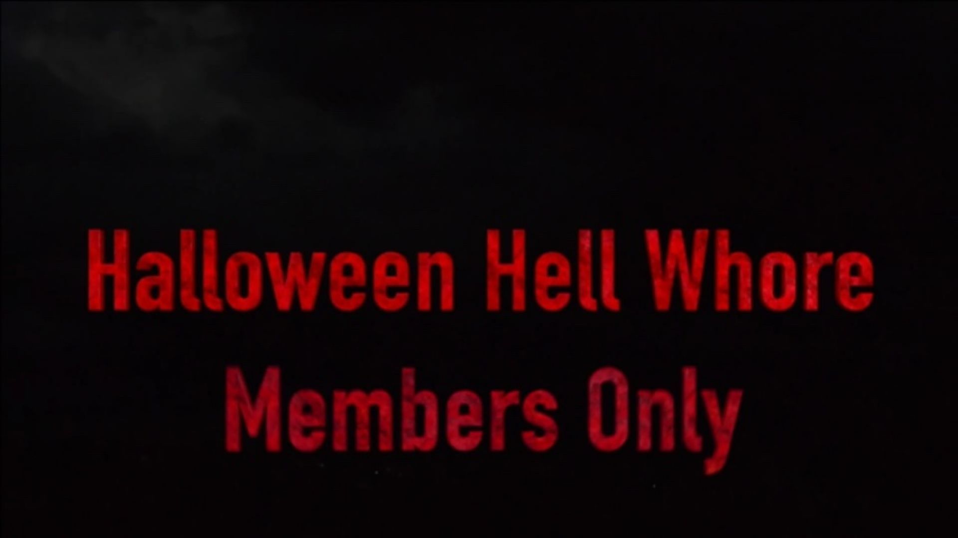 Halloween Hell Whore Members Only