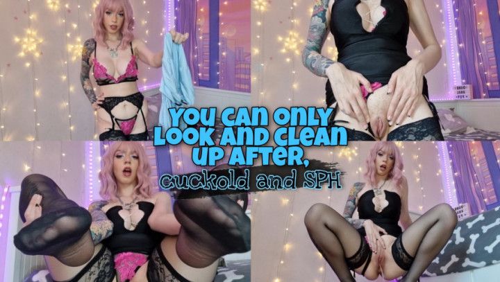 Look and clean up after, cuckold &amp; SPH