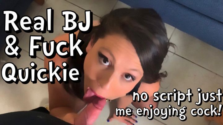 Real BJ and POV Doggystyle Quickie