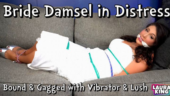 Bride Damsel in Distress Bound Gagged with Vibrator and Lush