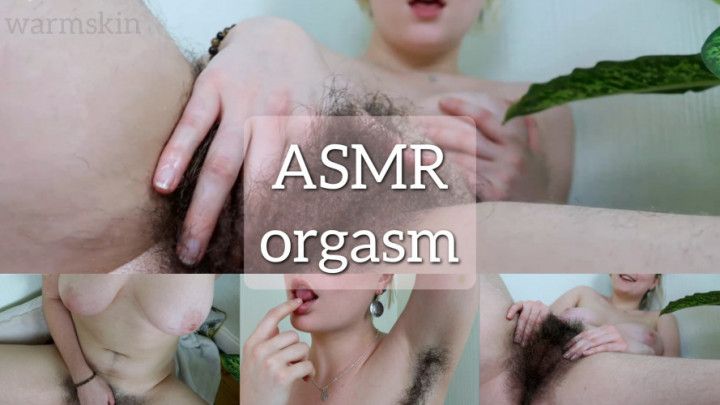 ASMR wet hairy pussy orgasm + moaning