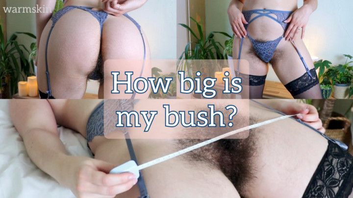 Measuring my huge bush
