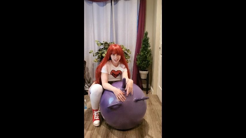 Mary Jane on Bouncy Dildo w/ Buttplug