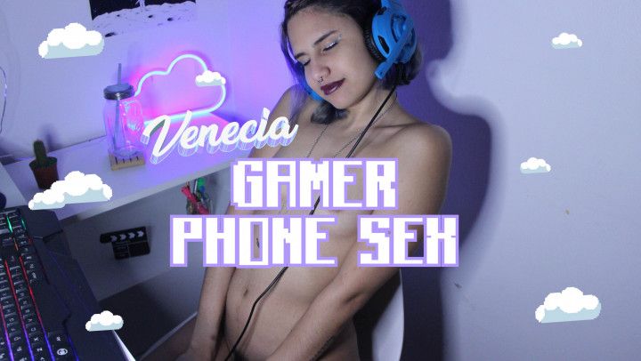 Gamer Girl Having Phone Sex