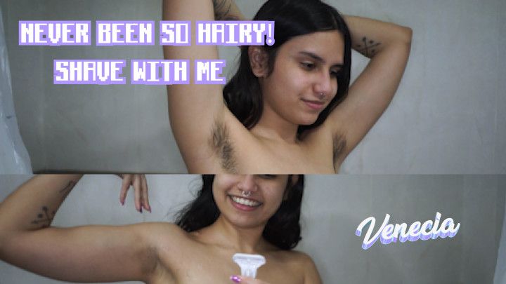 Shaving Hairy Armpits