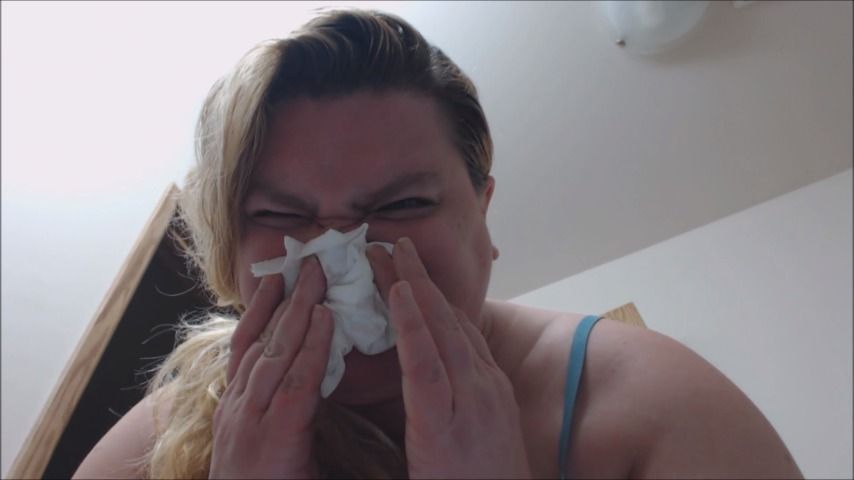 Sick Lark Blowing Nose